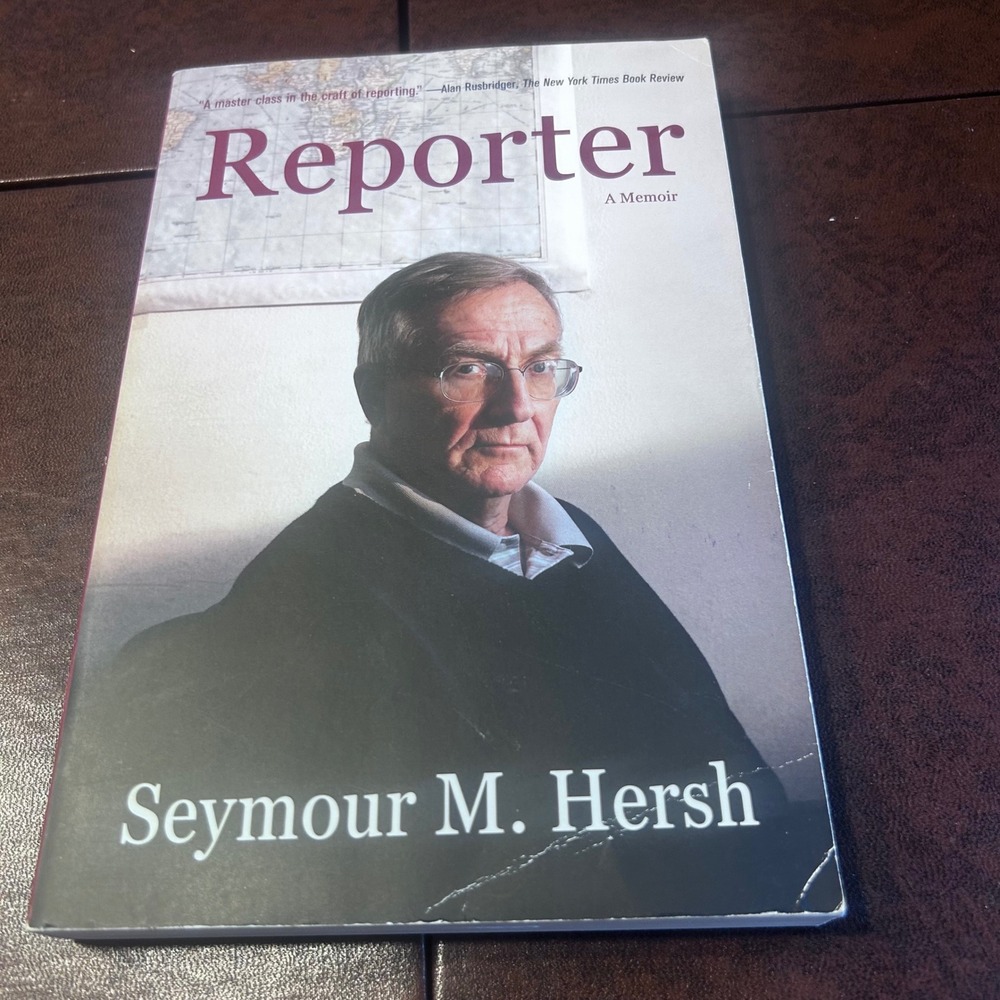 Reporter A Memoir by Seymour M Hersh Investigative Journalism Paperback Book